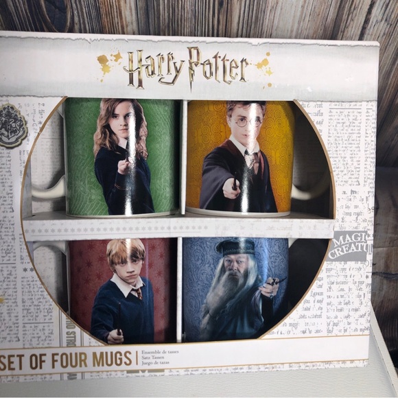 Harry Potter Set Coffee Mug Set Of 4 Satz Tassel Ceramic Character Mugs NEW - Picture 2 of 15